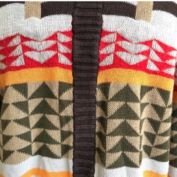 Sparrow Cardigan Tribal One Button - Picture 5 of 7